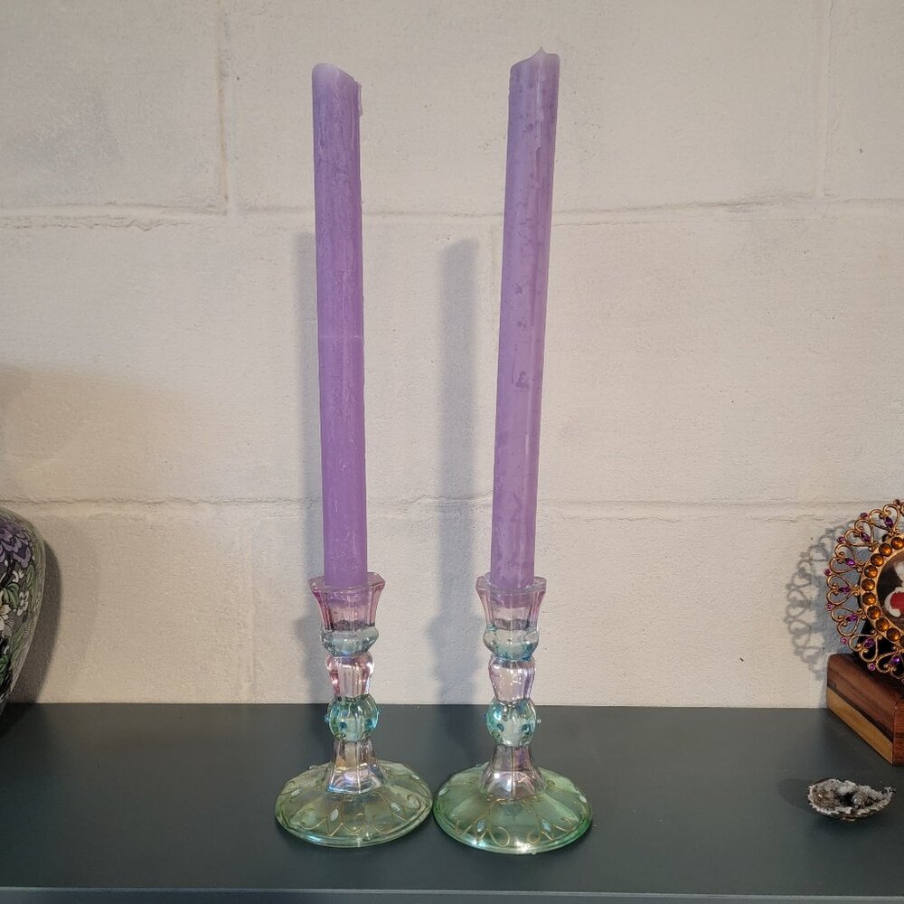 Vintage Partylite Candle Holders.  1990's, So Cute, Excellent Condition! 5x3".